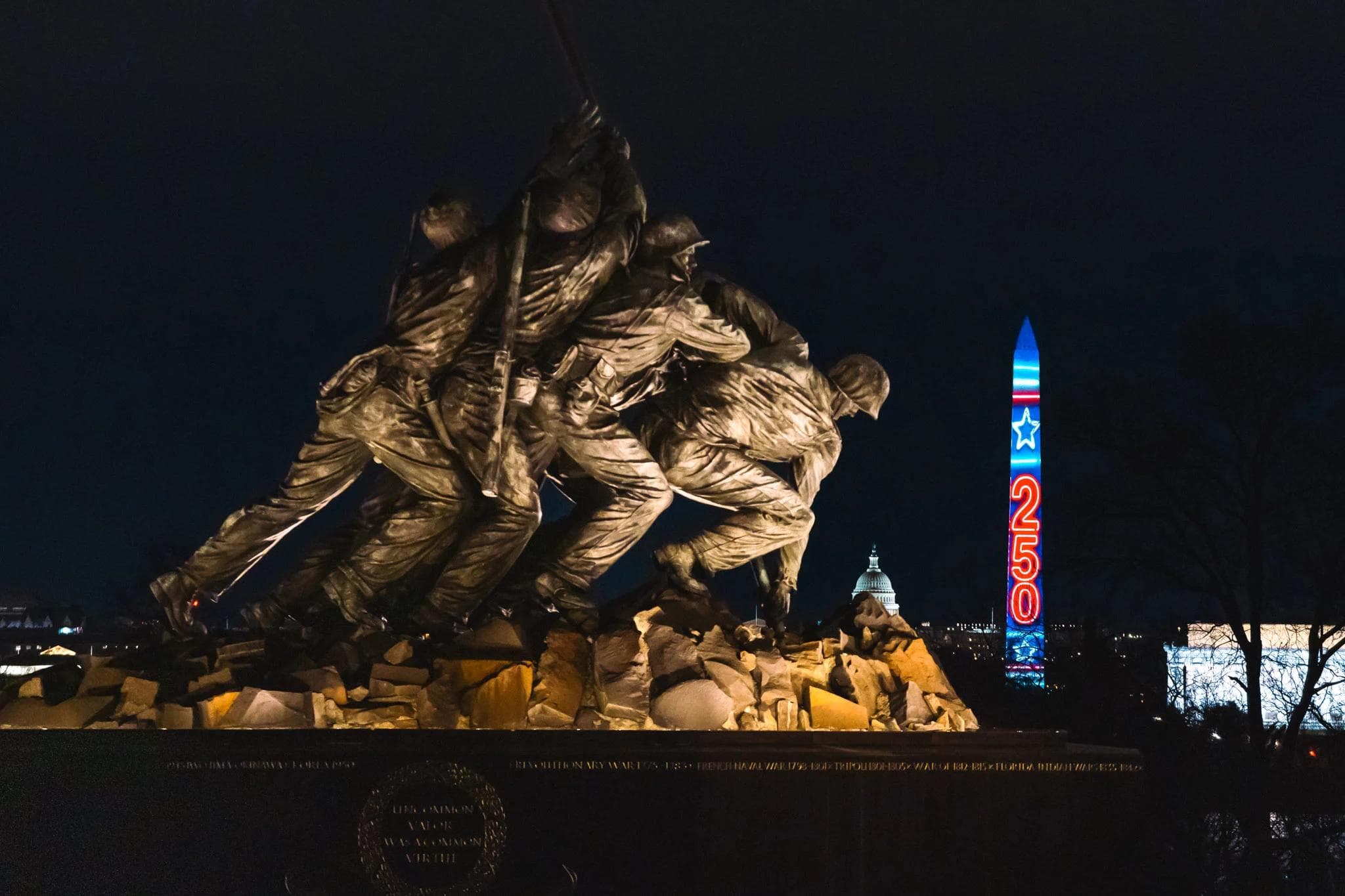 Projection Mapping on the Washington Monument